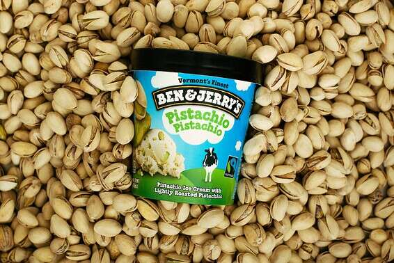 גלידת פיסטוק של בן אנד ג'ריס // צילום: יחצ